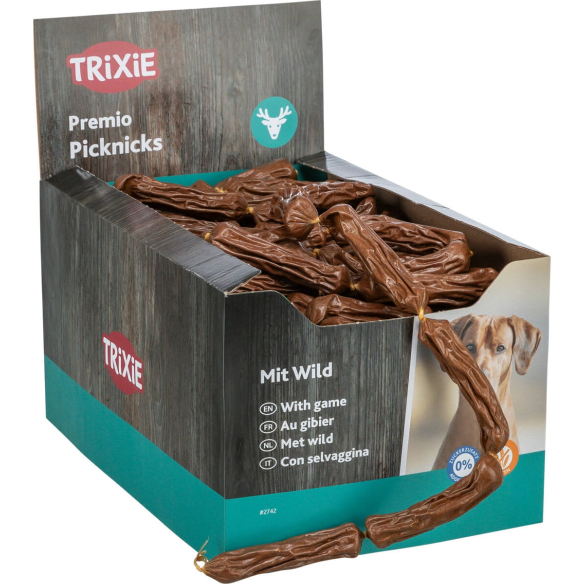 Trixie pølser i snor med vilt