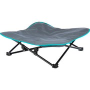 Hundeseng camping bed mørk grå/petrol 69 × 20 × 69 cm