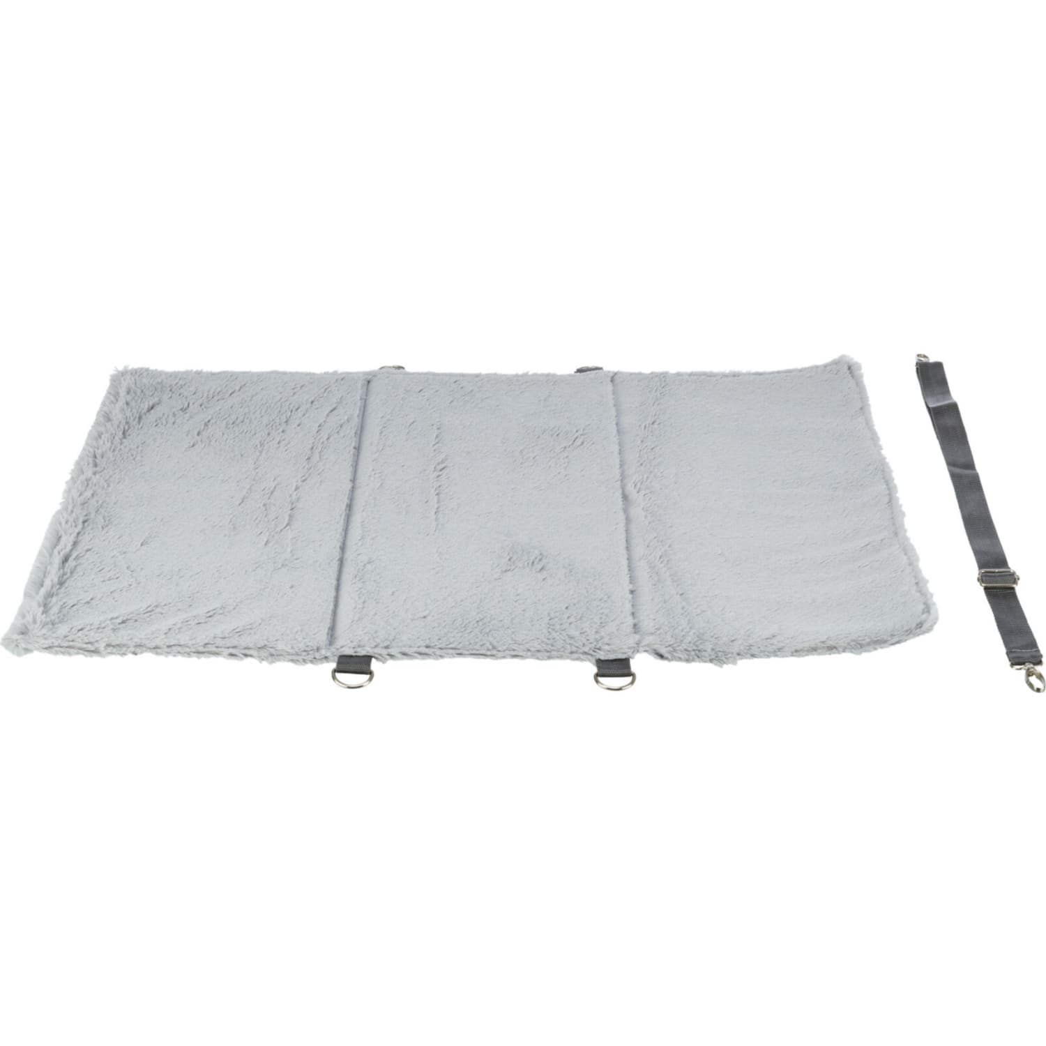 Hundeteppe amy travel nylon plysj grå 70 × 50 cm