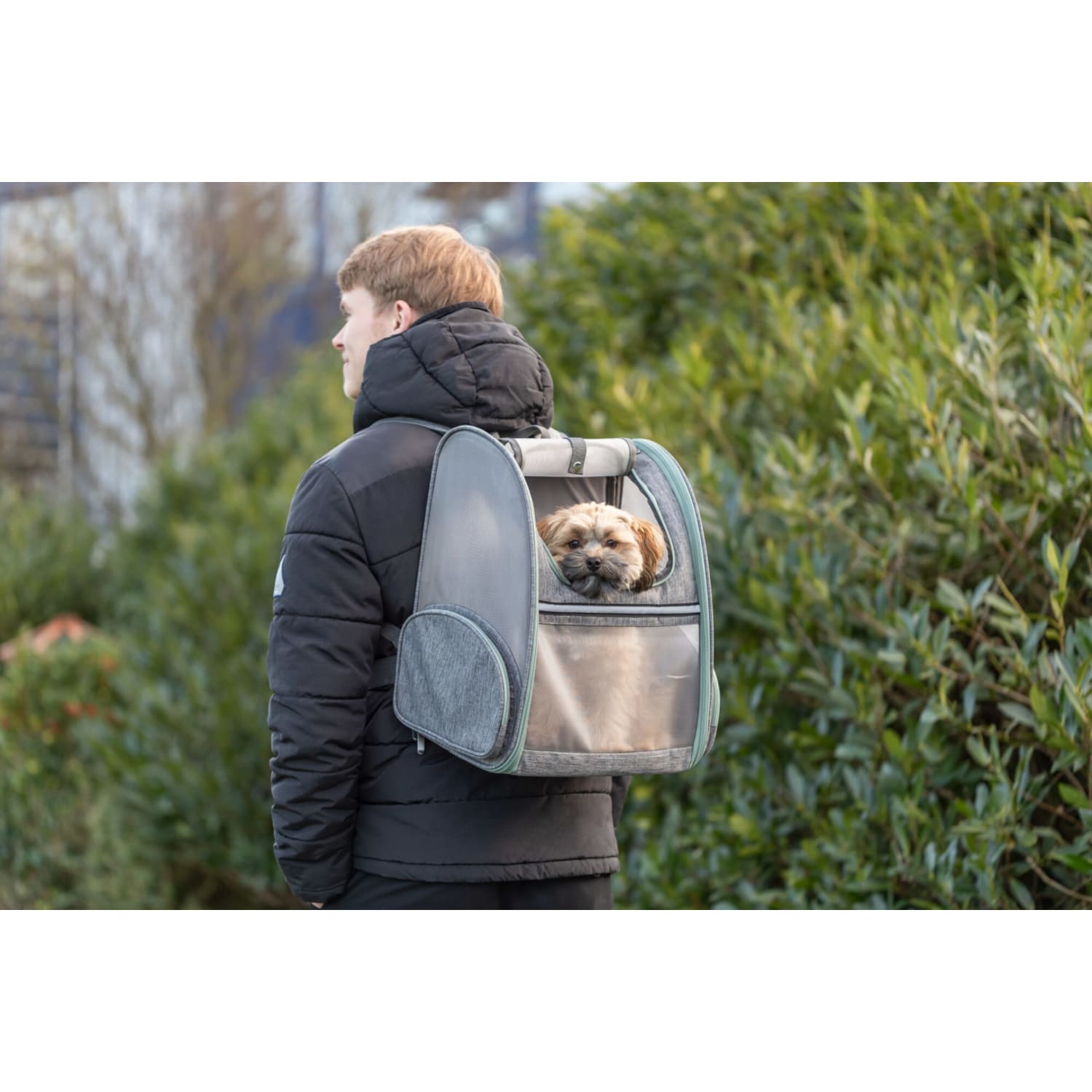 Ryggsekk chloe lys 39 × 43 × 27 cm max 8 kg grå