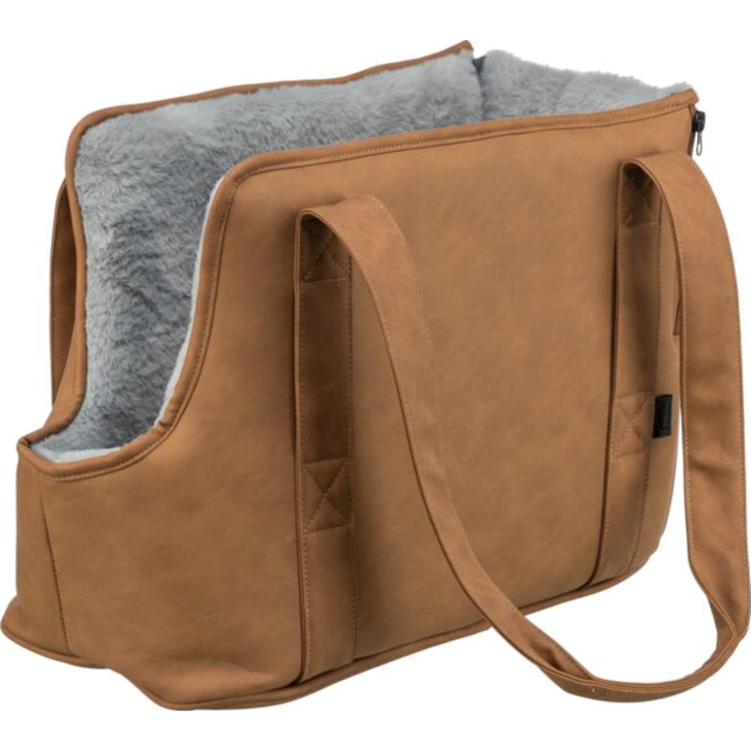 Transportbag evelyn polyester 40 × 30 × 20 cm max 5 kg grå/brun