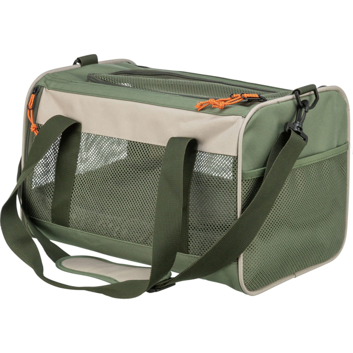 Transportbag marlon polyester oliven 43 × 27 × 27 cm maks 7 kg beige