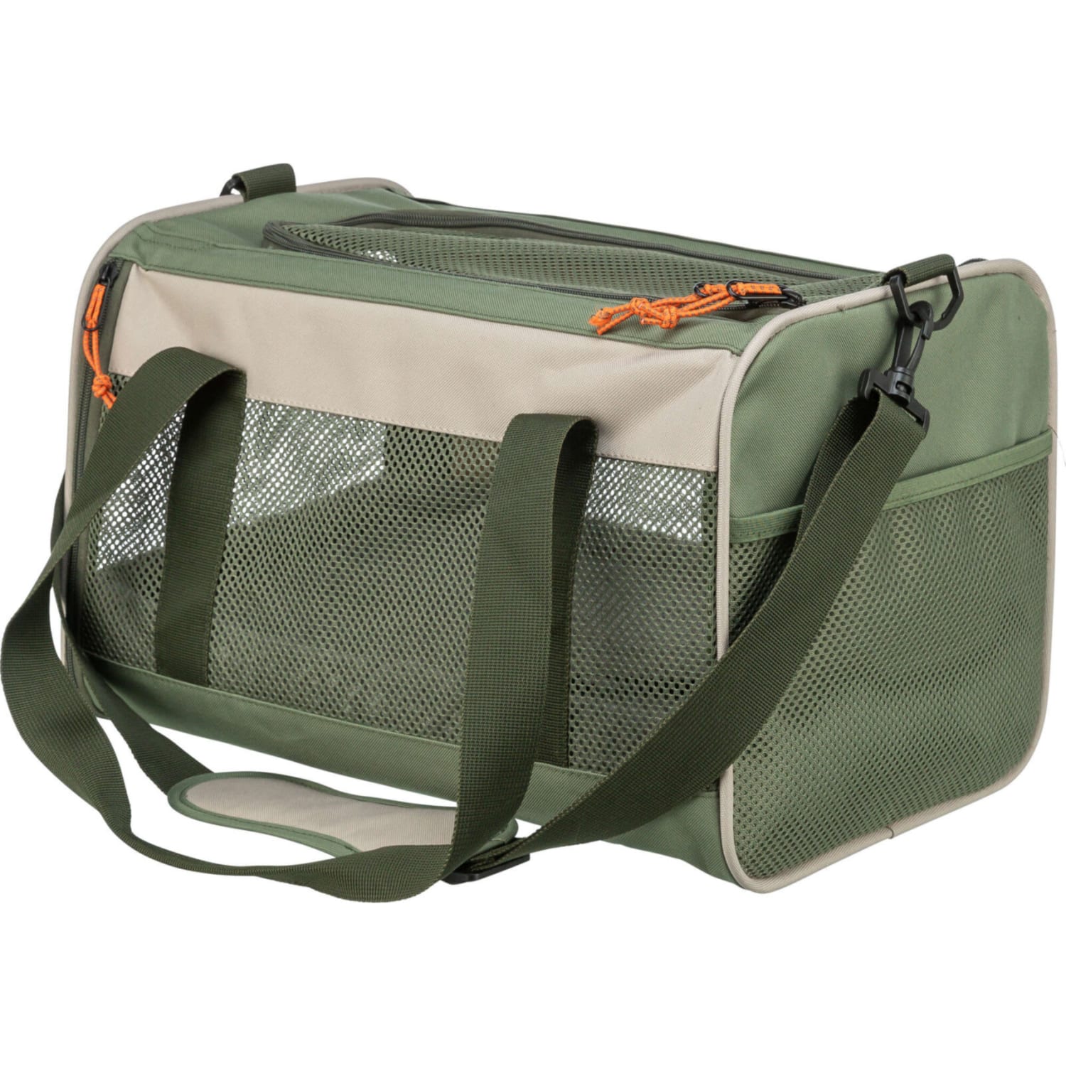 Transportbag marlon polyester oliven 43 × 27 × 27 cm maks 7 kg beige