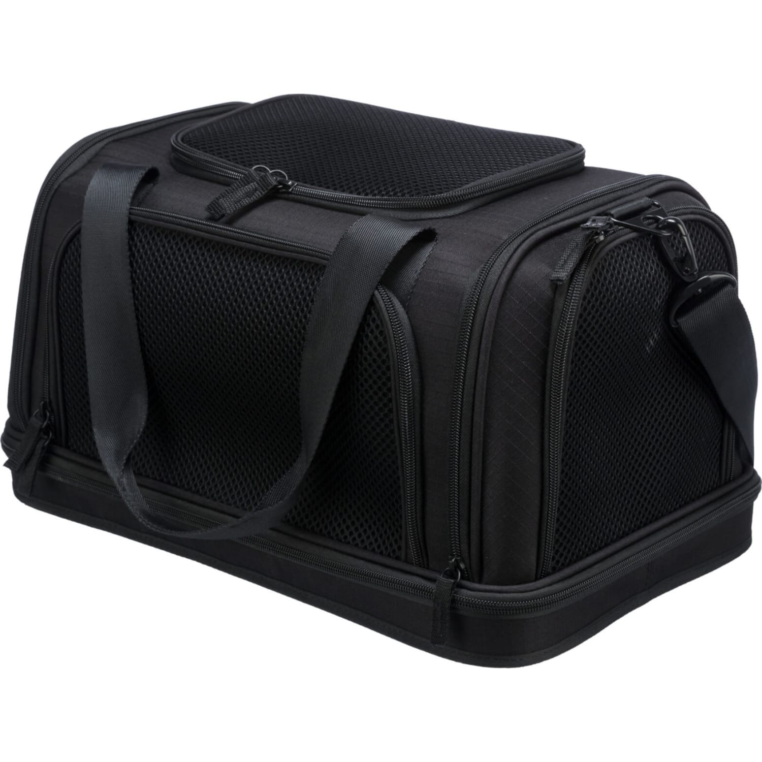 Transportbag plane airline polyester 44 × 28 × 25 cm max 7 kg sort
