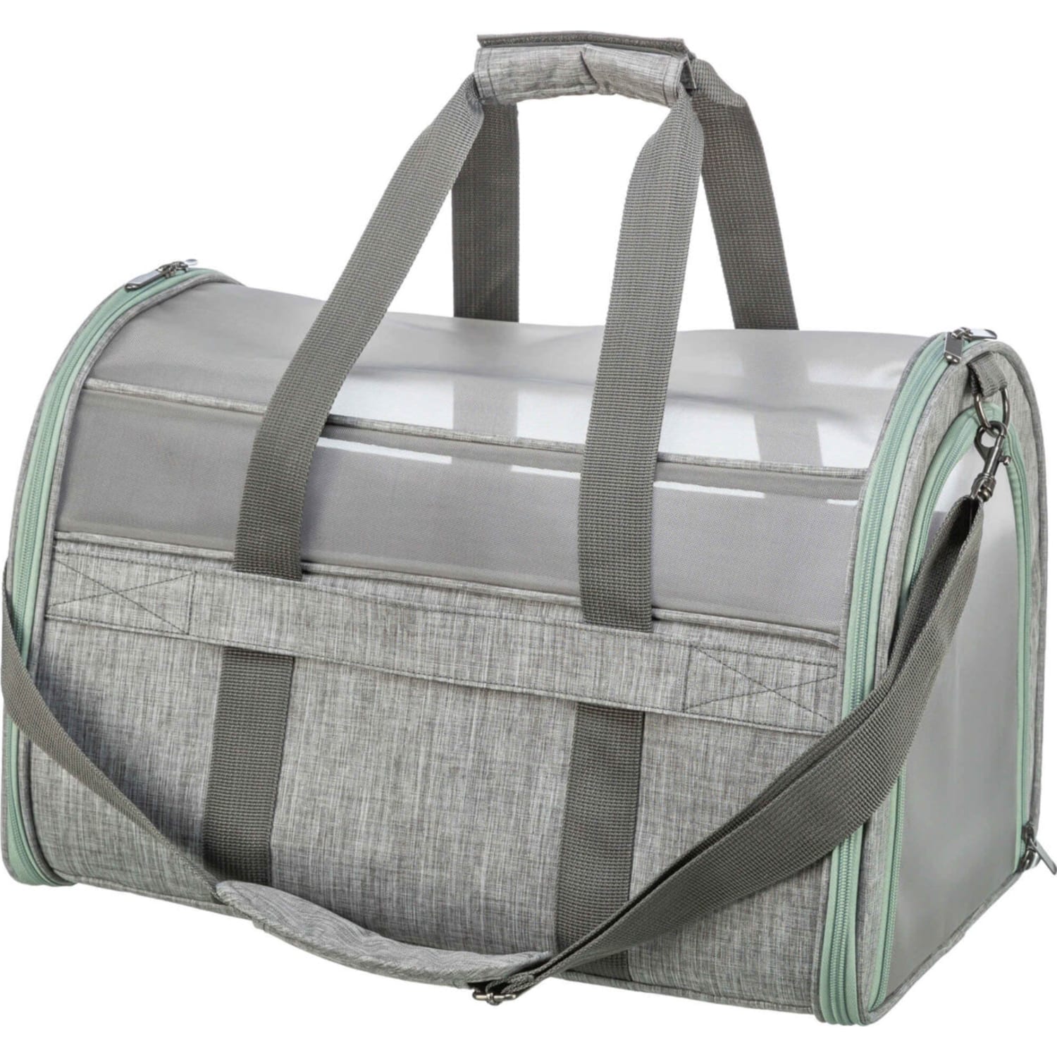 Transportbag dillon 33 × 32 × 54 cm max 10 kg grå/mint