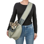 Transportbag sling front carrier polyester lys 50 × 25 × 18 cm max 5 kg grønn