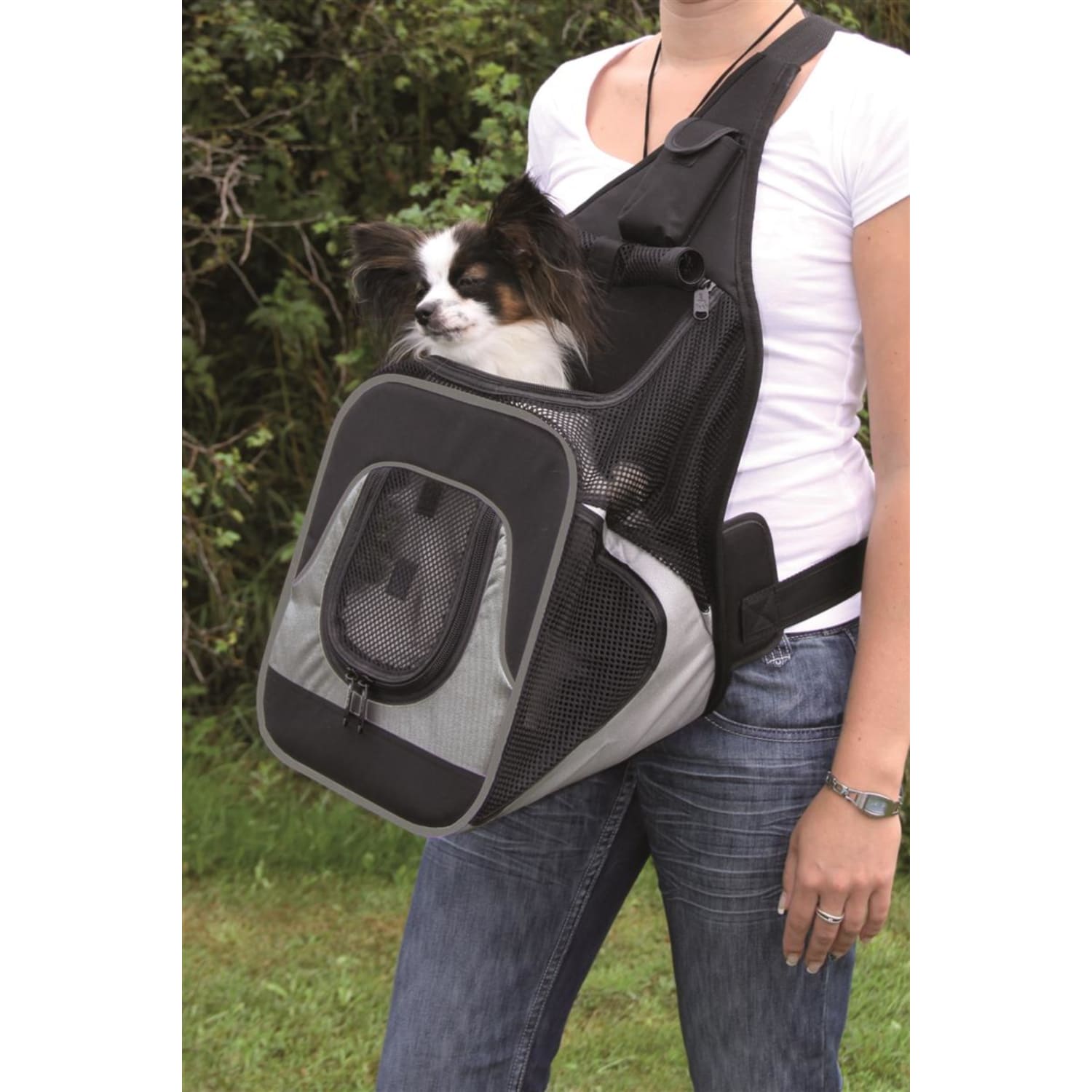 Transportbag savina front carrier polyester 30 × 33 × 26 cm max 10 kg sort