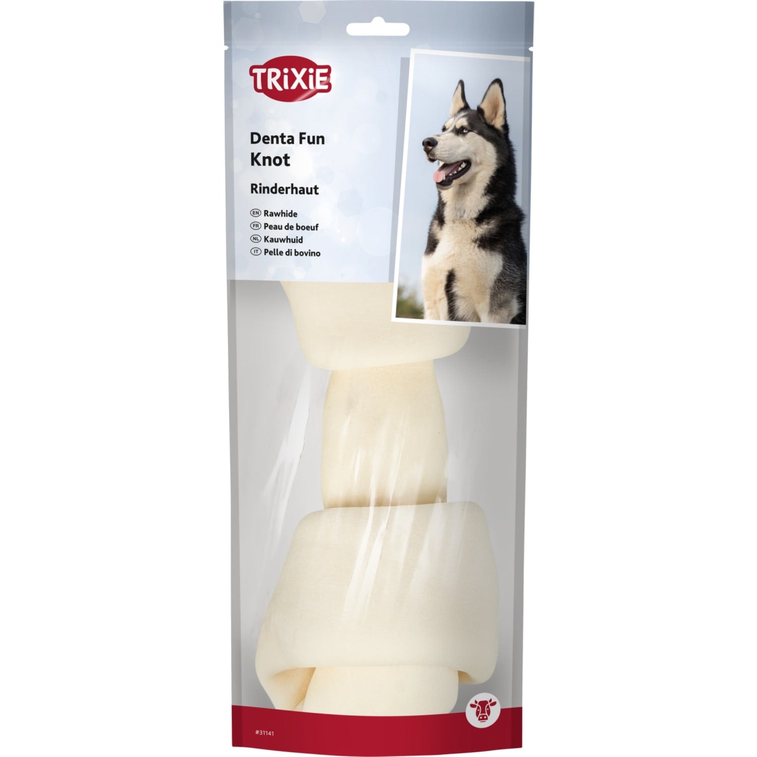 Trixie tyggebein knute/natur 24 cm 240 g