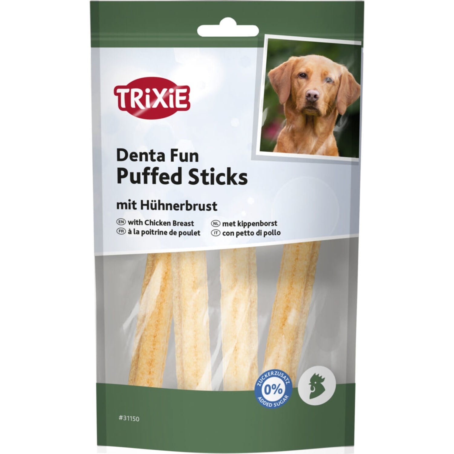 Trixie puffed Sticks med kylling 12,5 cm/40 g