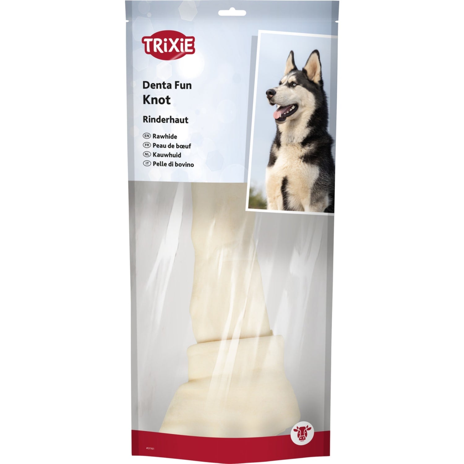Trixie tyggebein knute/natur 39 cm 500 g