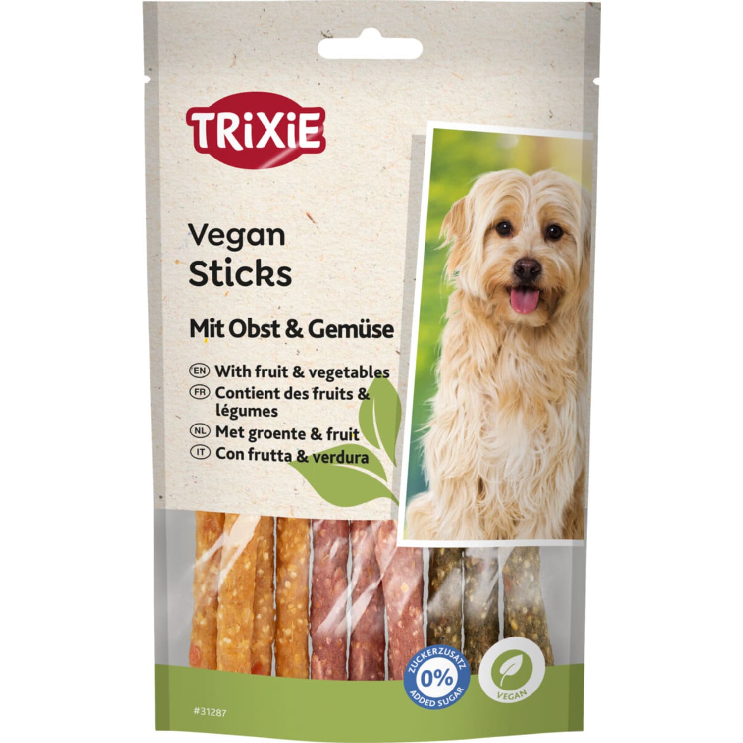 Trixie Vegan Sticks med frukt og grønnsaker 100 g