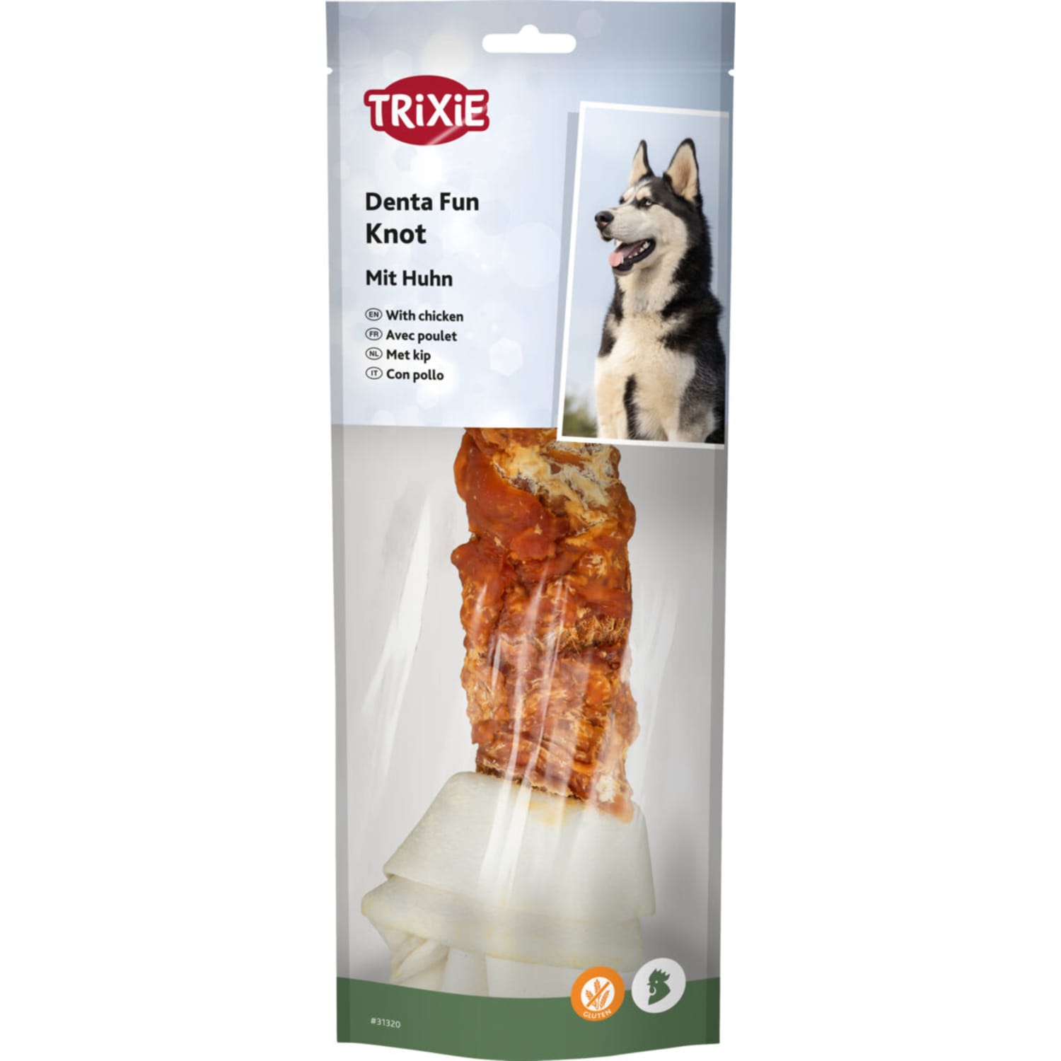 Trixie tyggebein natur med kyllingfilet 25 cm 220 g