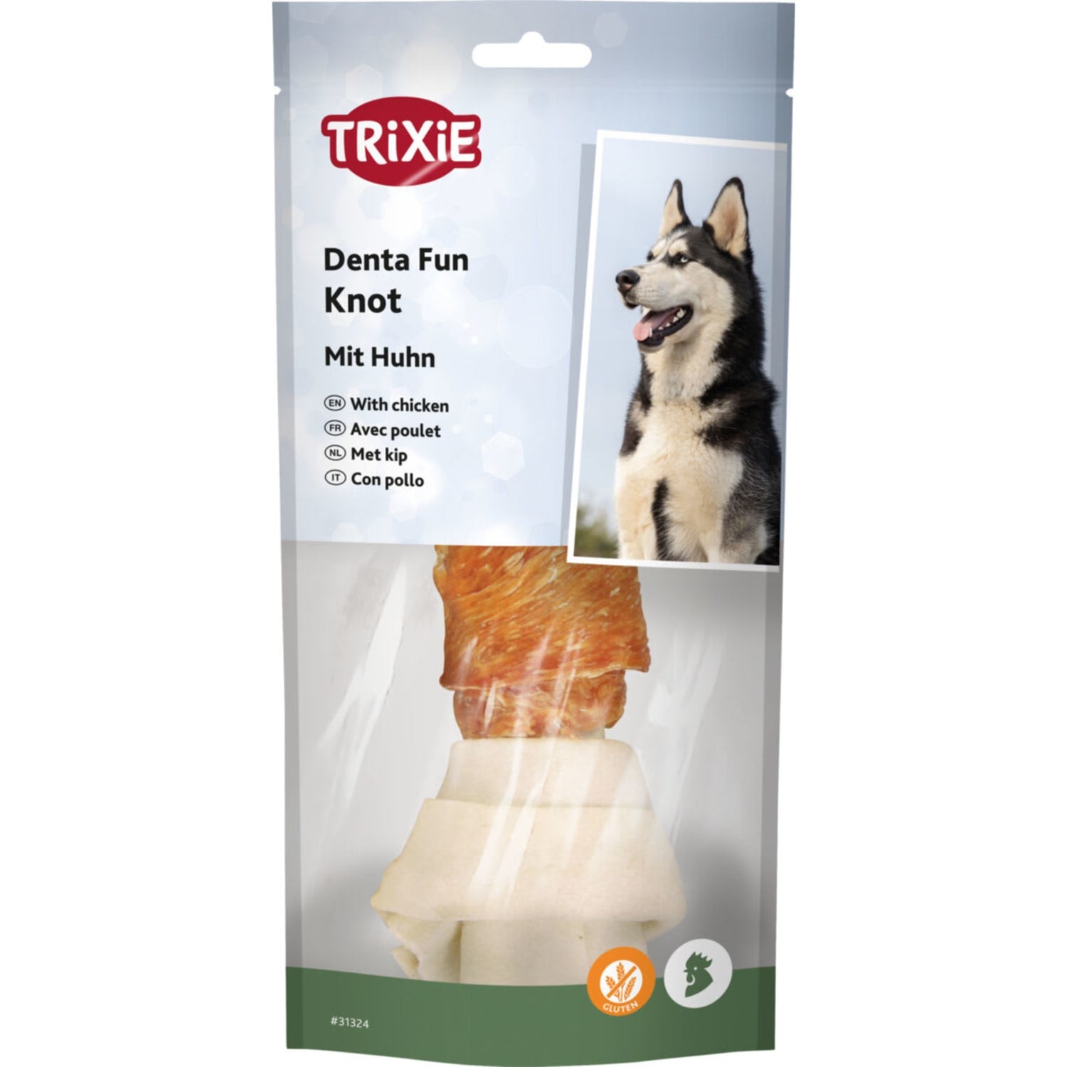 Trixie tyggebein natur med kyllingfilet 18 cm 120 g