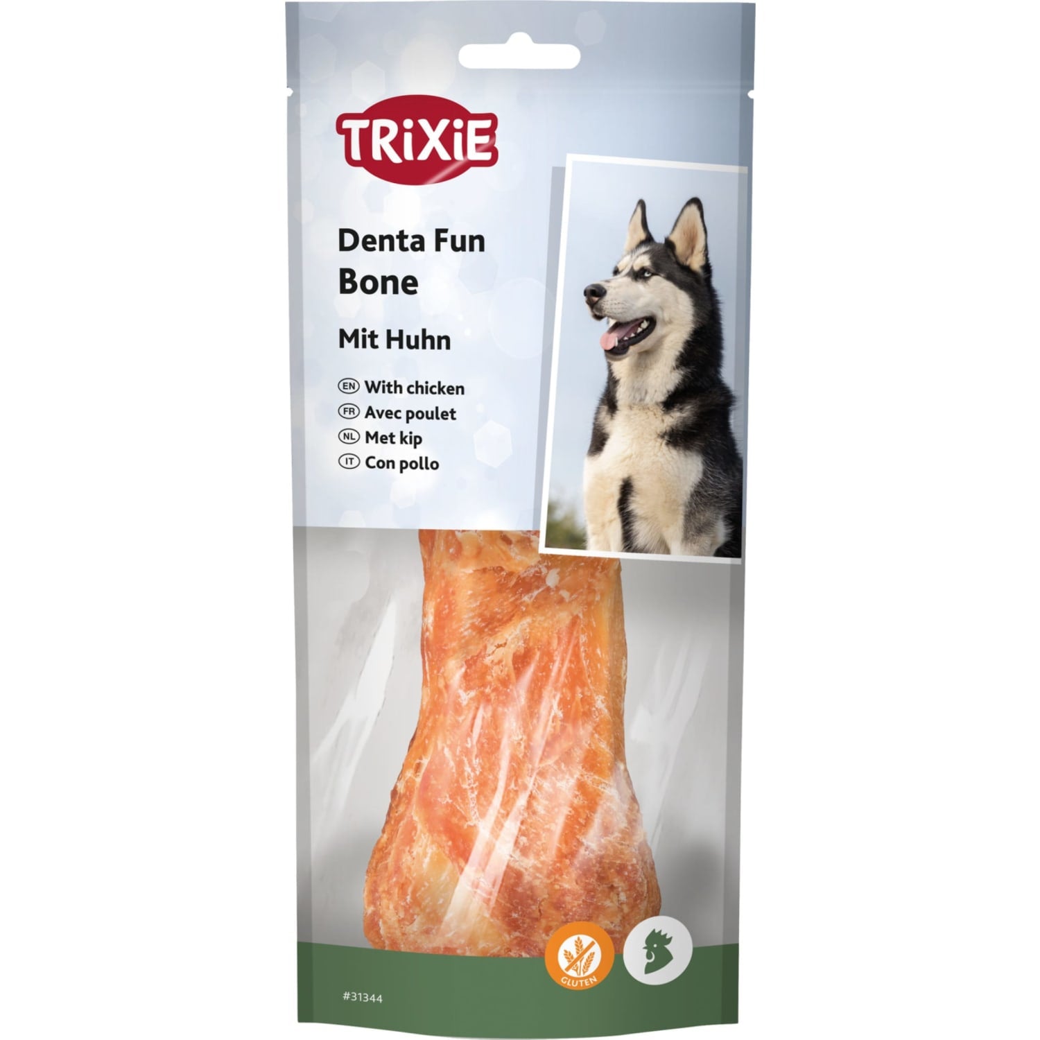 Trixie tyggebein drumstick natur med kyllingfilet 140 g 17 cm