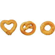 Trixie hundesnacks dentafun mini Mix pretzel/heart/ring med kylling 20 g (løsvekt)