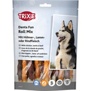 Trixie tyggerull natur Mix med kylling, lam & biff 10 cm 250 g