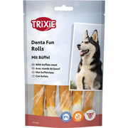 Trixie tyggerull natur med bøffel 5 stk 12 cm 70 g