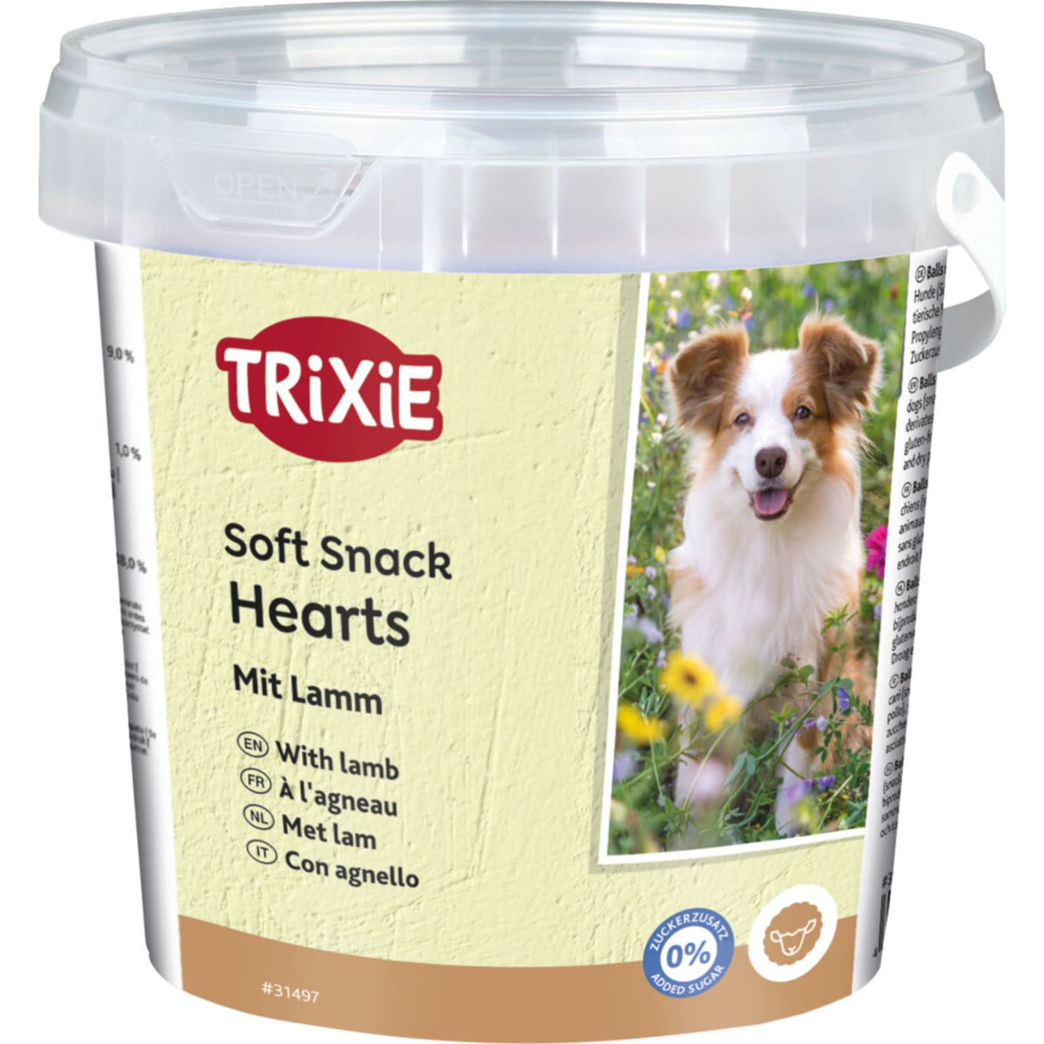Trixie happy hearts med lam 500 g