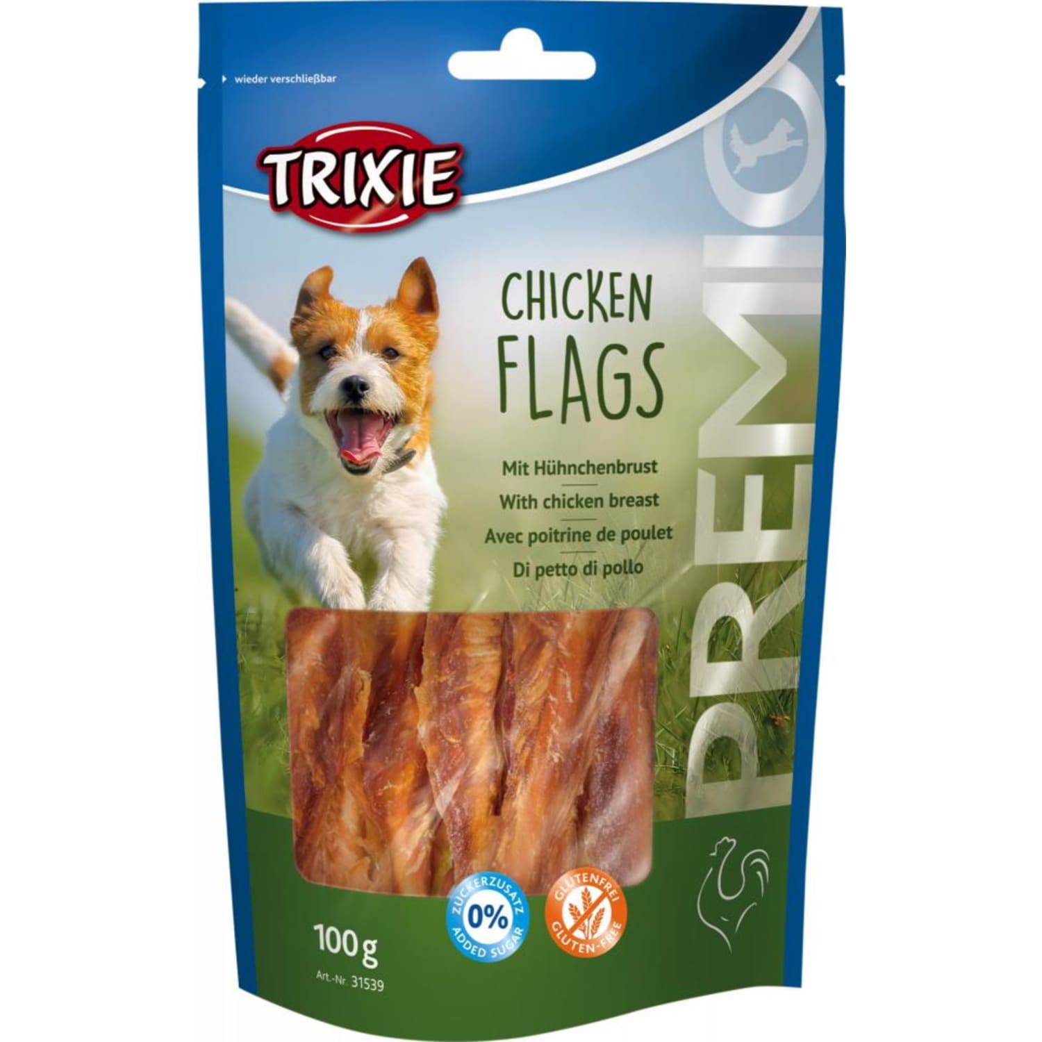 Trixie Premio chicken flags med kylling 100 g