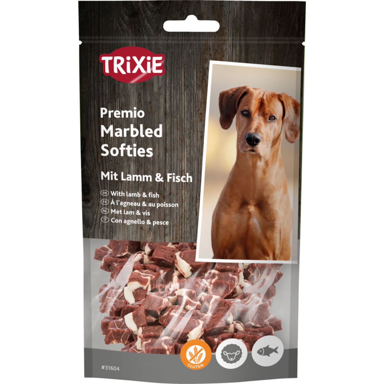 Trixie Premio Marbled Softies med lam og fisk 100 g (72% kjøtt og 8% fisk)