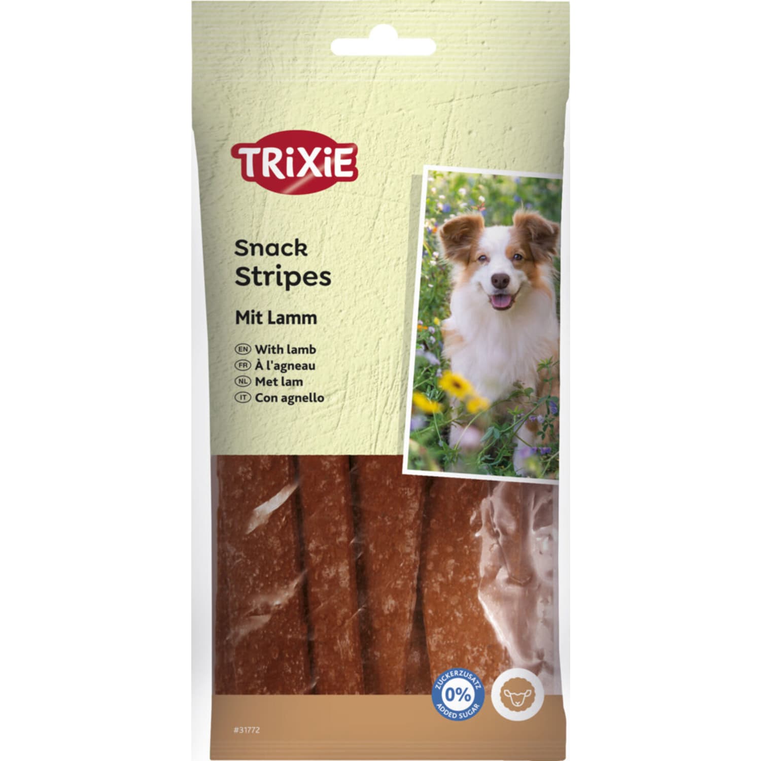 Trixie stripes med lam 10 stk 100 g