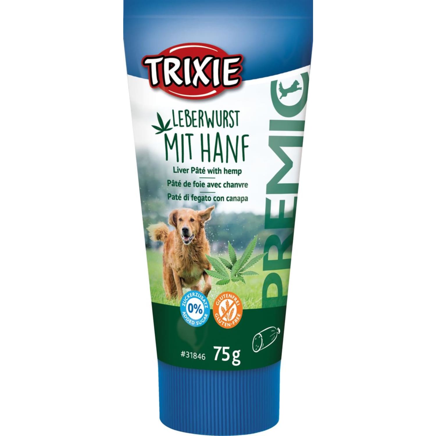 Trixie lever paté med hemp til hund 75 g