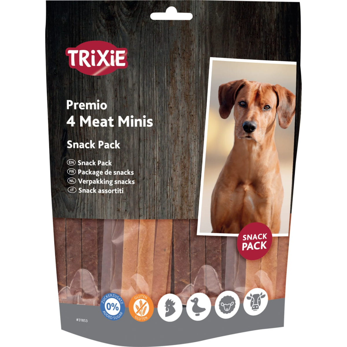 Trixie Premio 4 meat bars 4 × 100 g kylling, and, lam & laks 91% kjøtt
