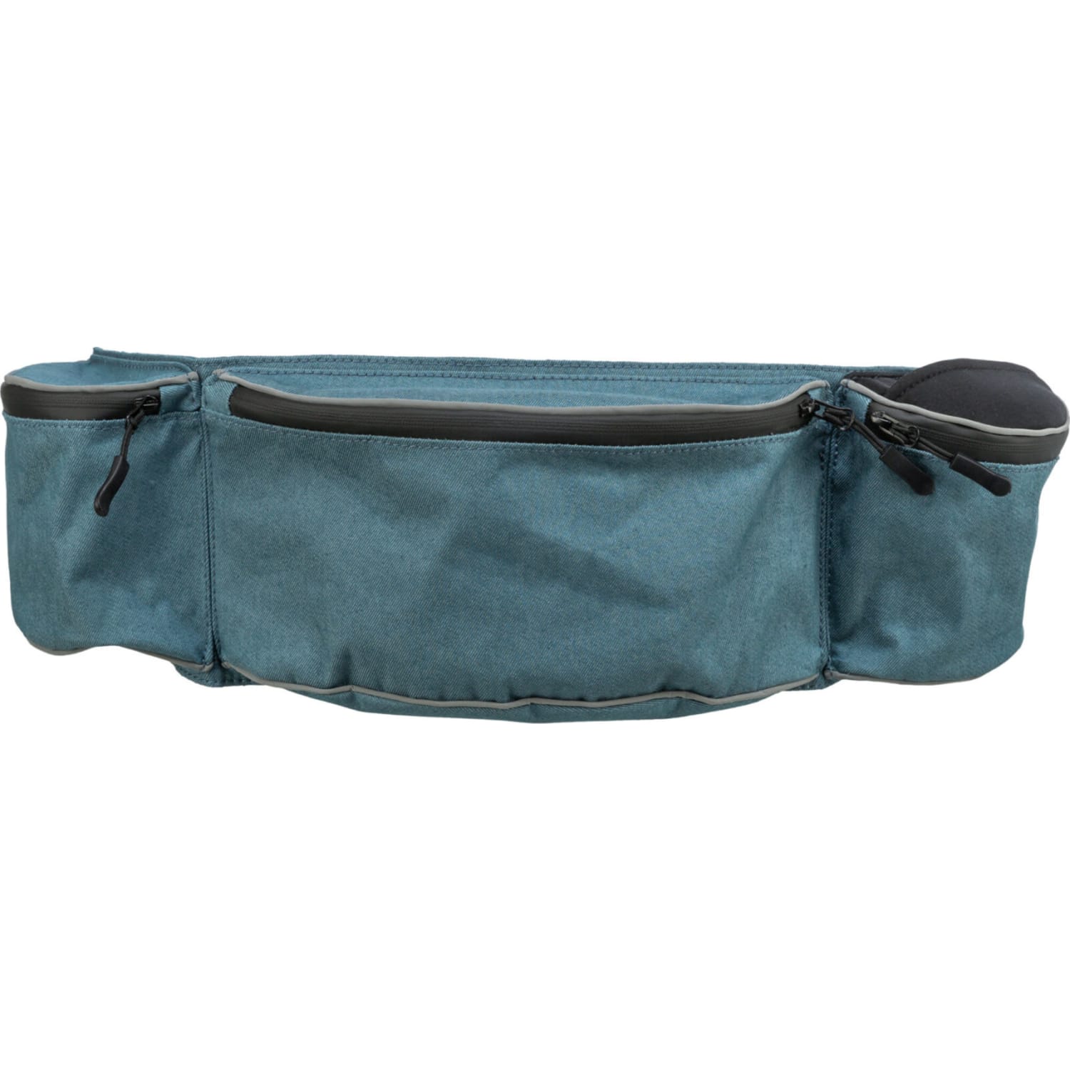 Hofteveske hip bag baggy belt grå/blå