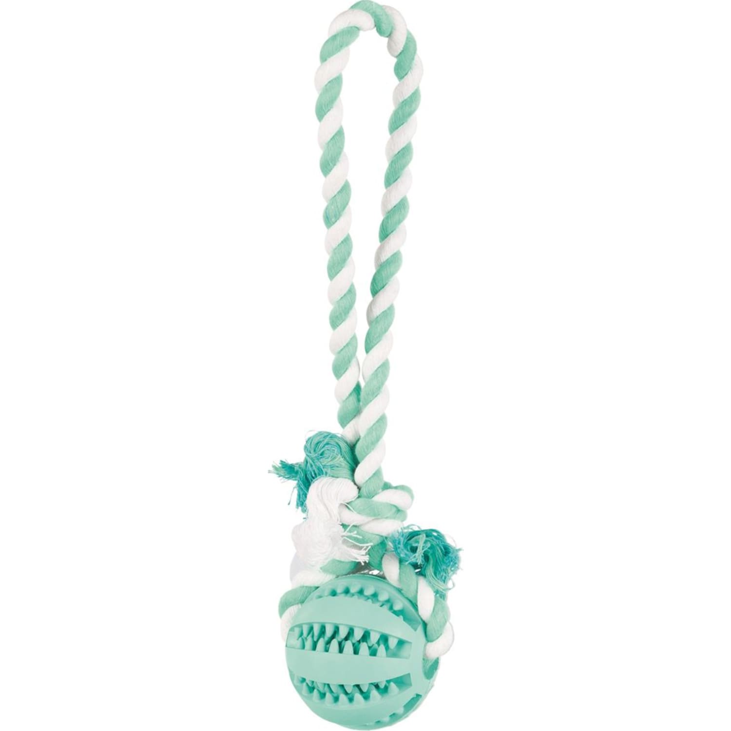 Trixie Dentafun ball med tau 7 cm/30 cm