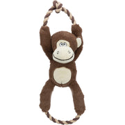 Trixie apekatt i plysj med tau 40 cm