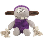 Trixie monster i plysj med tau 32 cm lilla