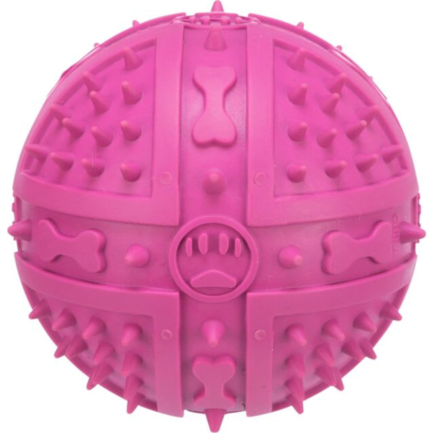 Trixie naturgummiball med lyd og ujevn overflate 9,5 cm