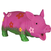 Trixie latex gris med blomster og original lyd 20 cm