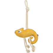 Trixie kameleon i lær med tau 45 cm