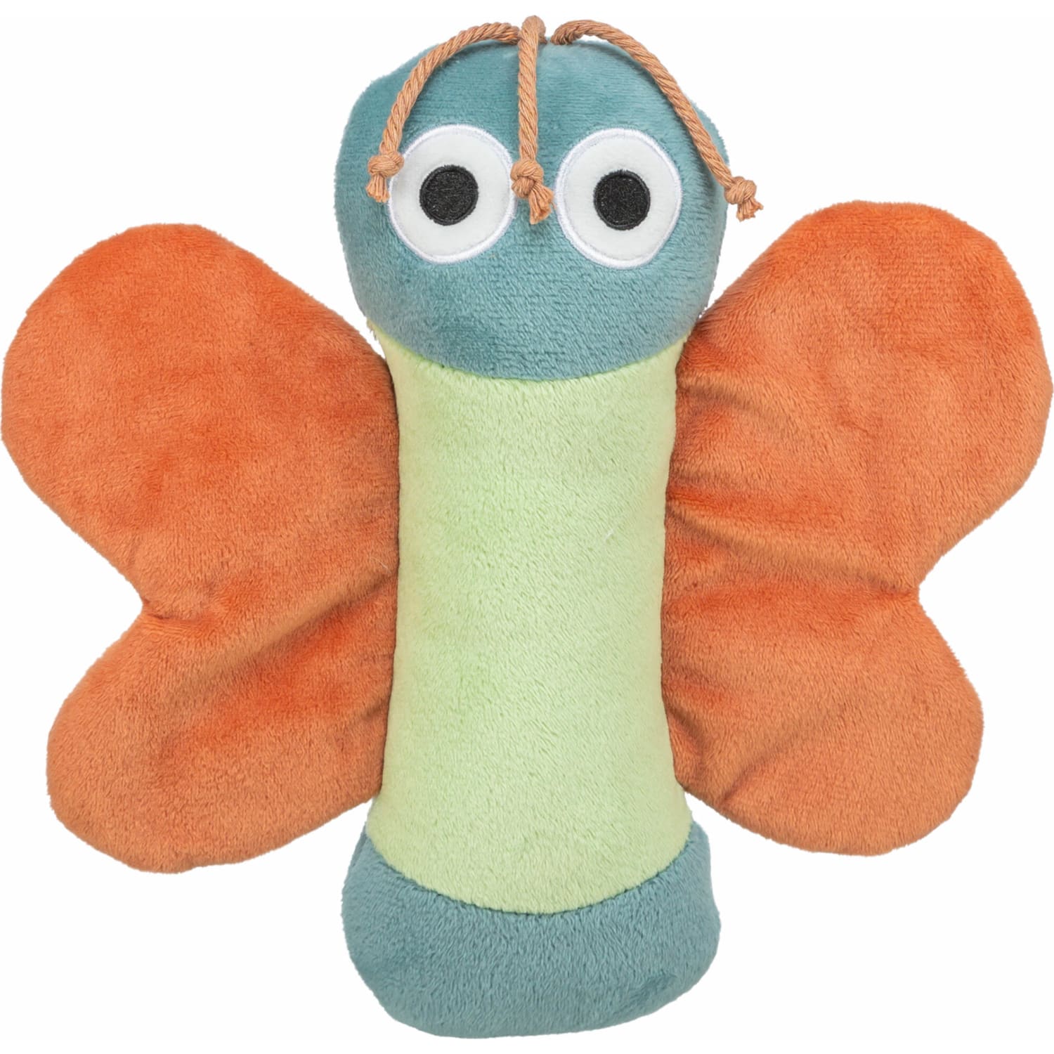 Trixie sommerfugl i plysj med knitrefolie 22 cm