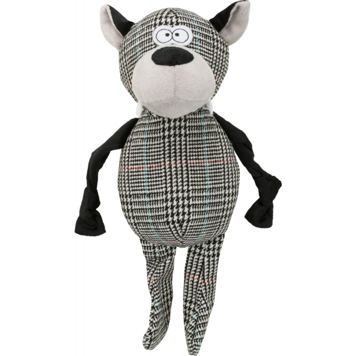 Trixie ulv i plysj/stoff med lyd 32 cm