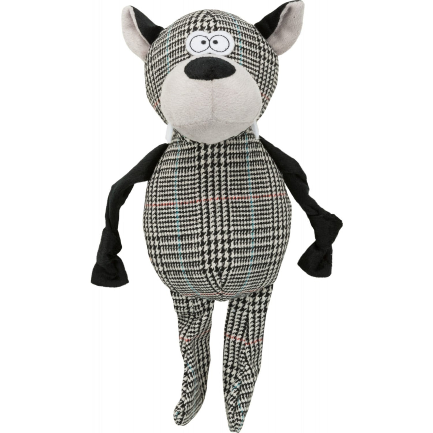 Trixie ulv i plysj/stoff med lyd 32 cm