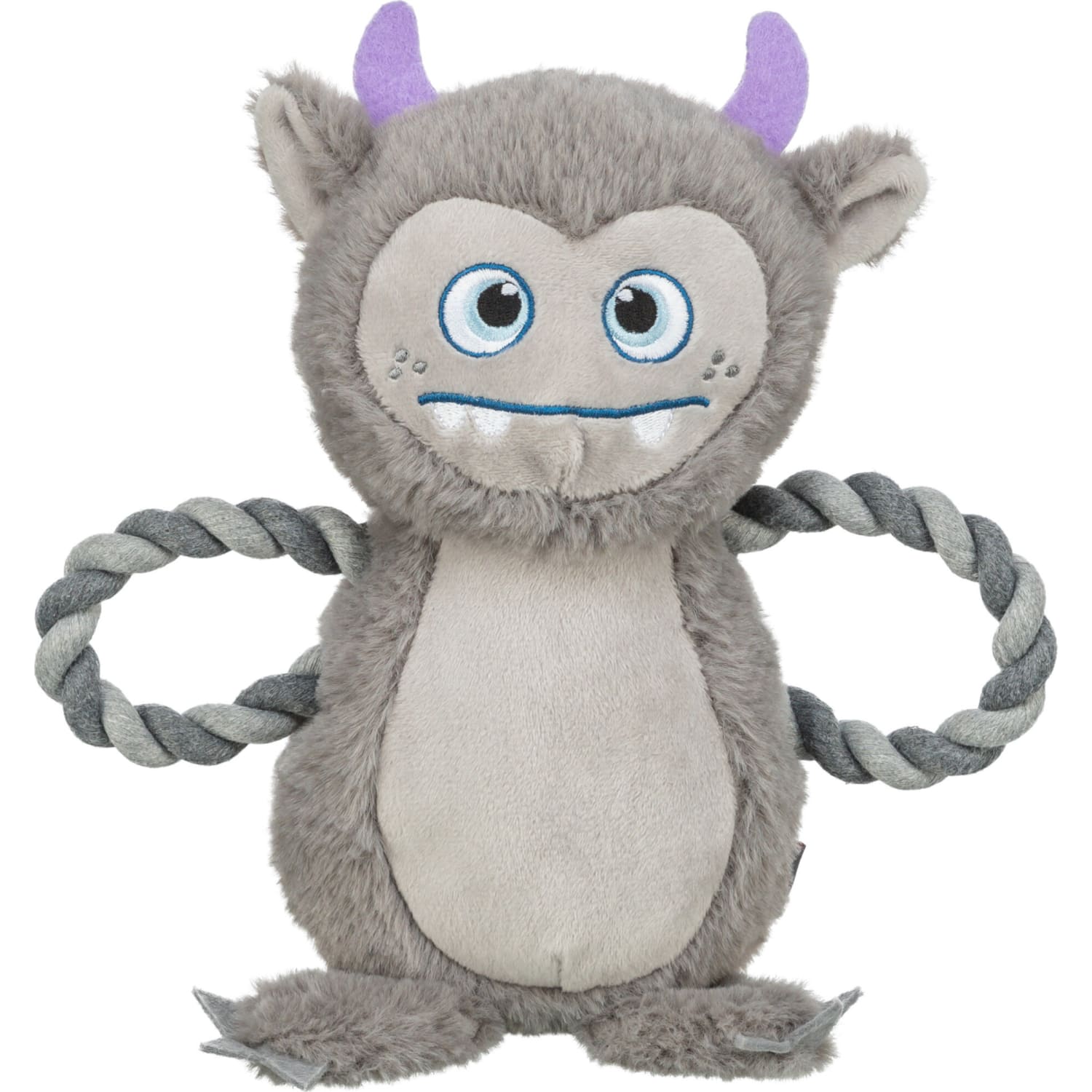 Trixie monster i plysj med tau 33 cm