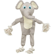 Trixie elefant i plysj med tau på innsiden 42 cm