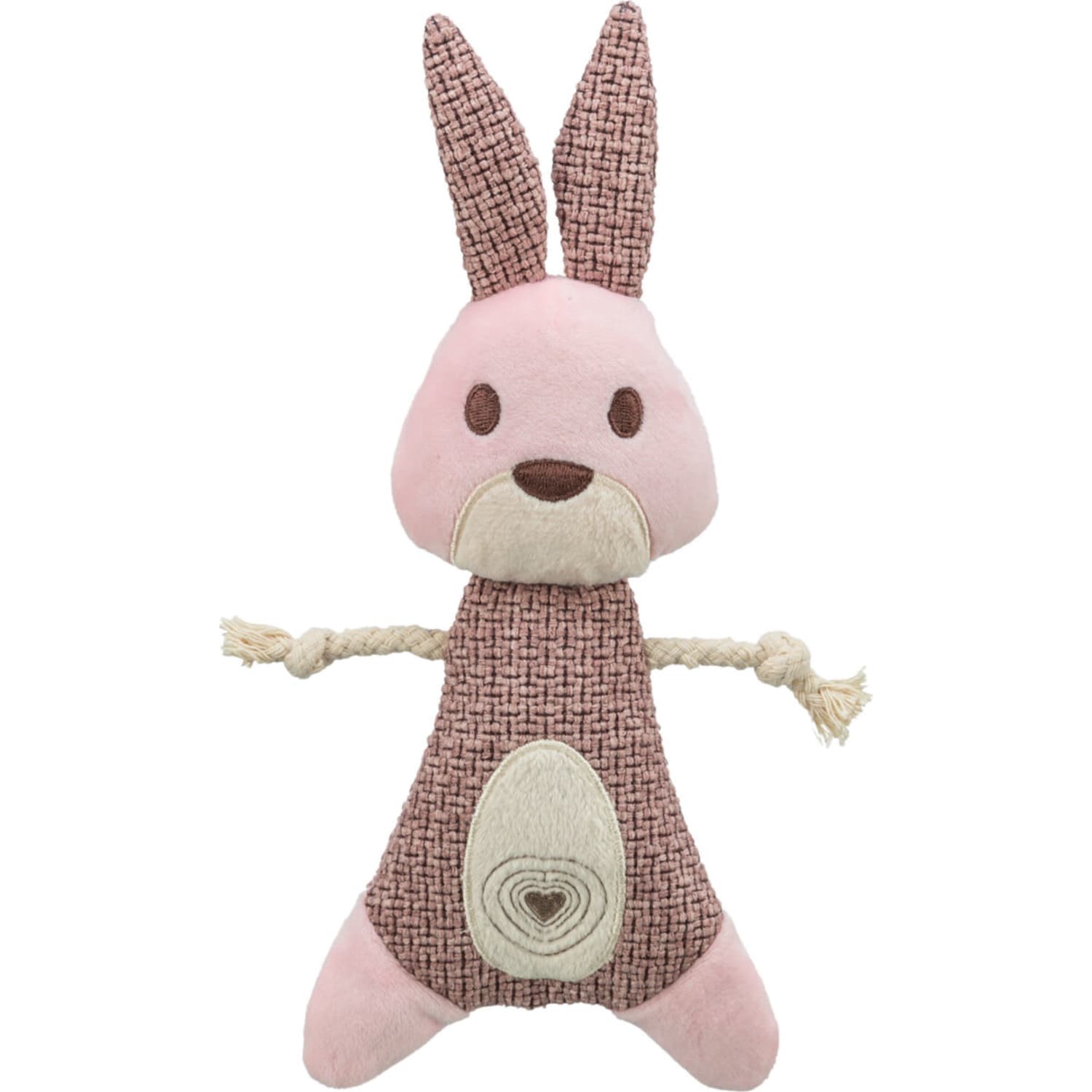 Trixie kanin i plysj med tau 24 cm