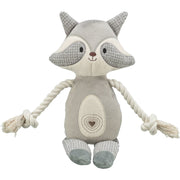 Trixie raccoon i plysj med tau 33 cm