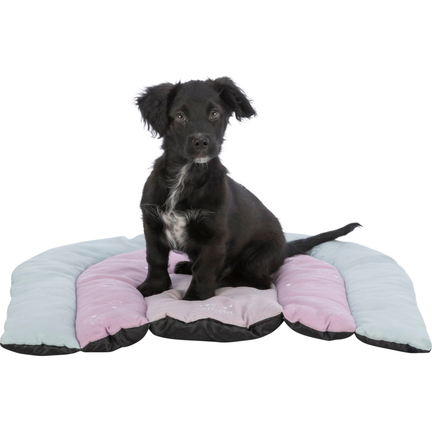 Hundematte 68 × 62 cm rosa/mint/lilla