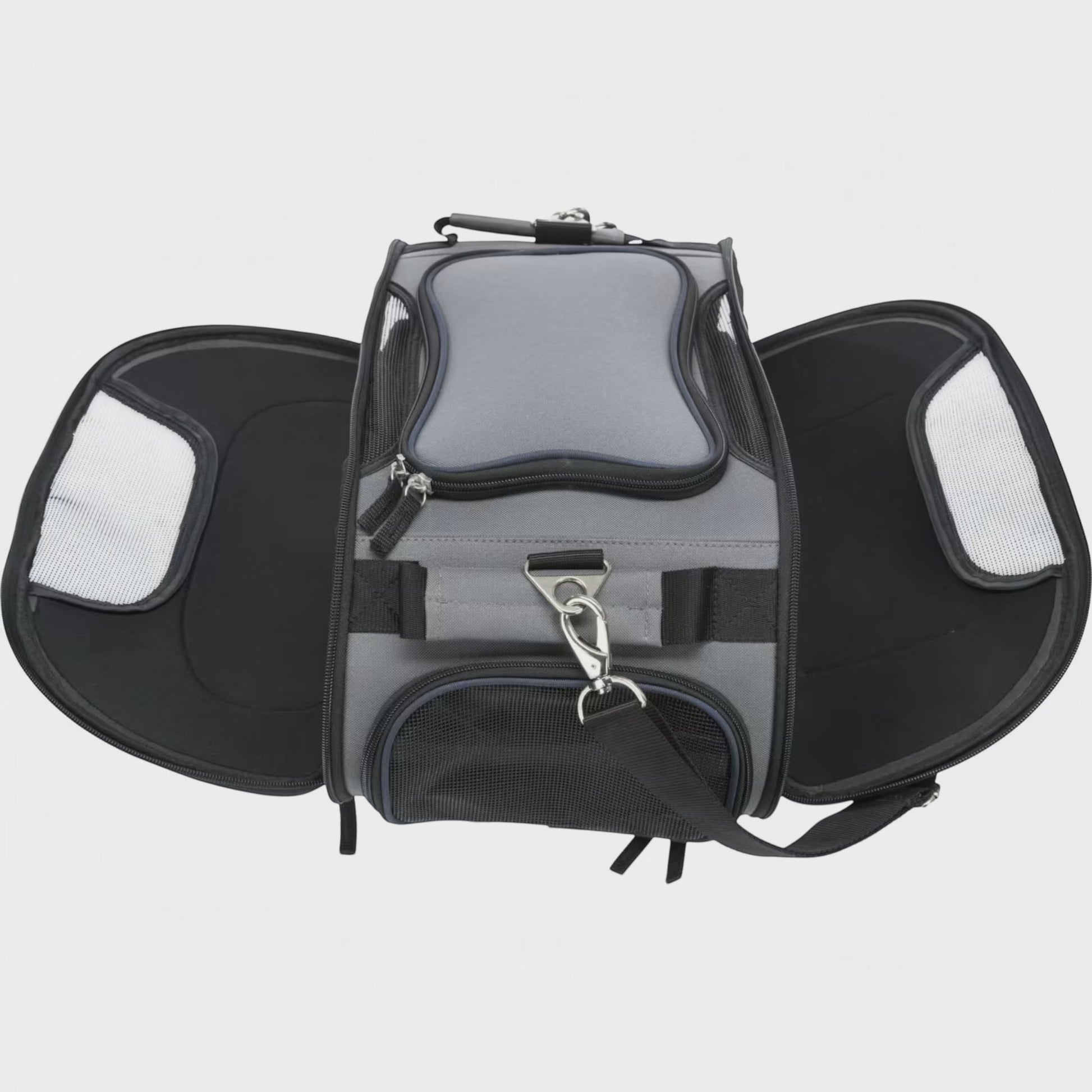 TRIXIE Wings transportveske til hund, 46 × 28 × 23 cm med uttakbar polstret bunn