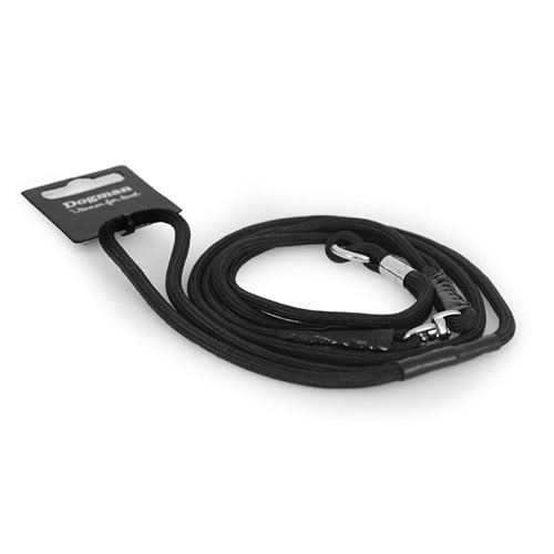 Utstillingsline i nylon – Justerbar line for hund (Sort eller Hvit)