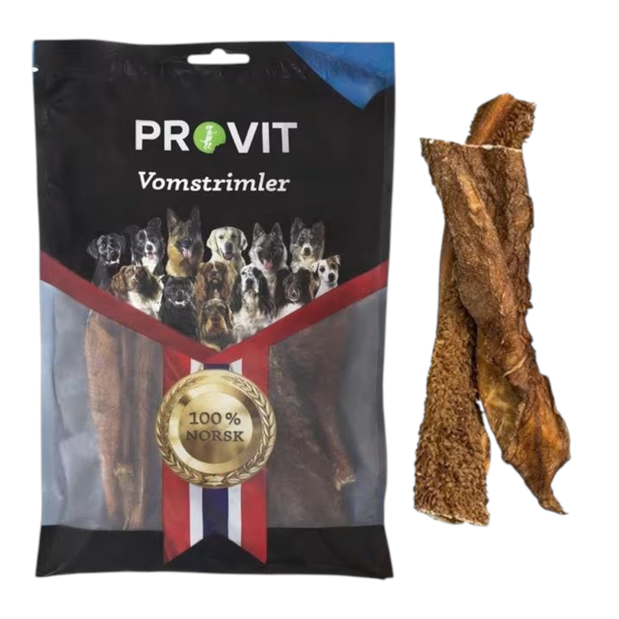 Provit Vomstrimler – Naturlig energisnacks til hund