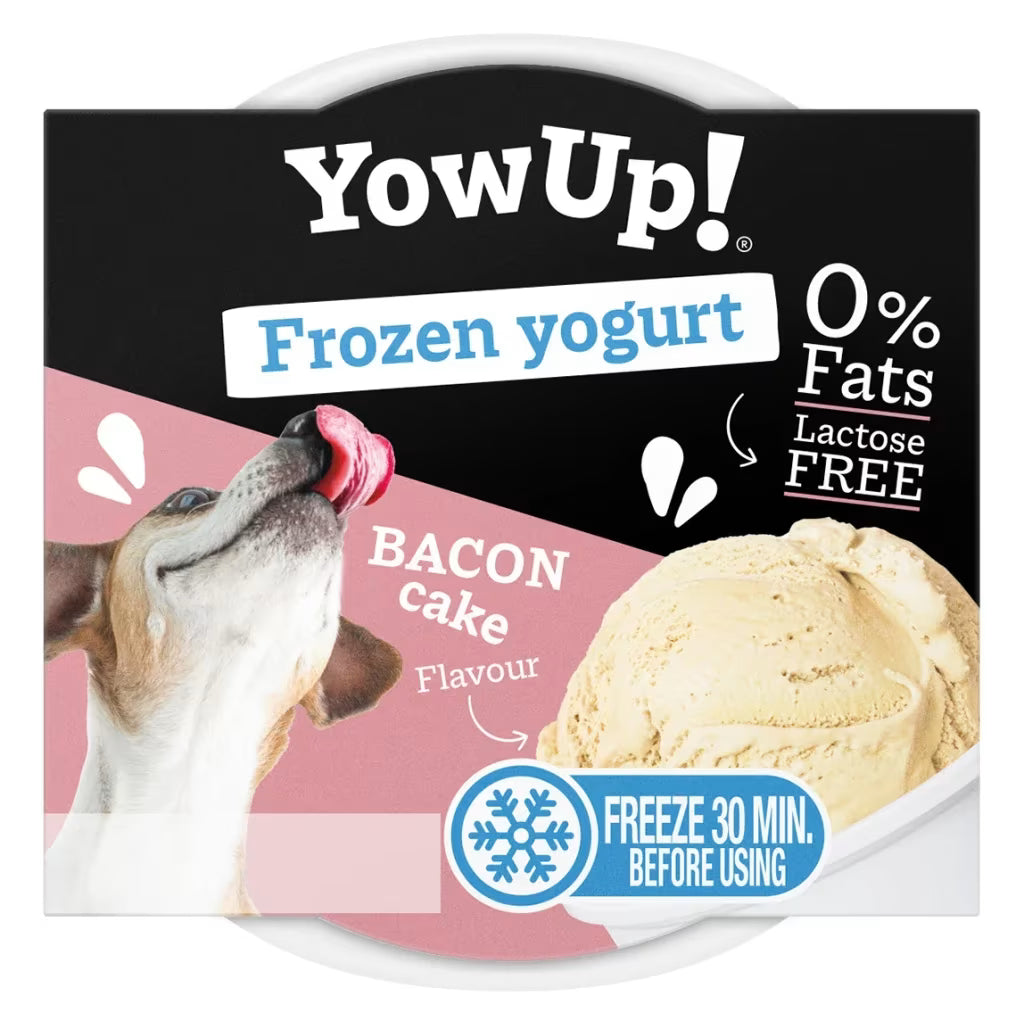 YowUp frossen yoghurt til hund & katt – baconkake