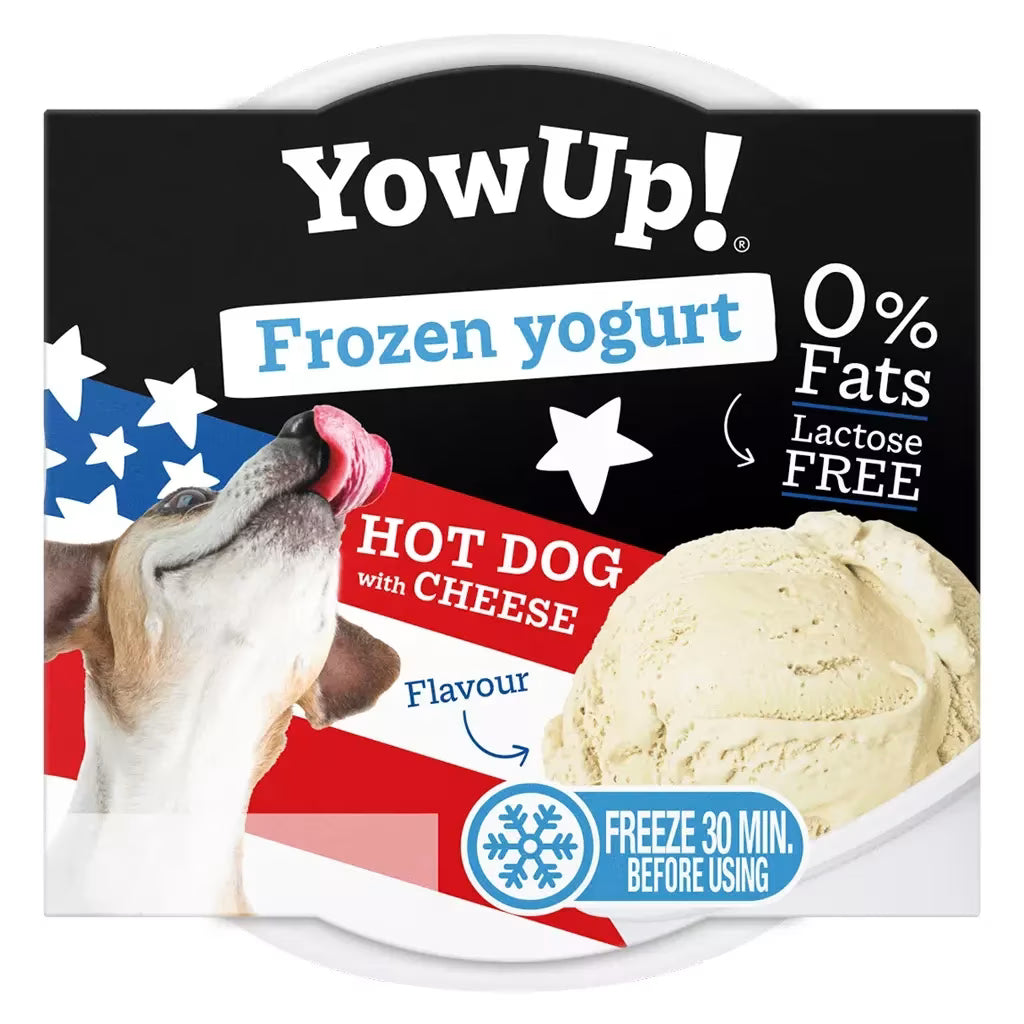 YowUp frossen yoghurt til hund & katt – pølse og ost