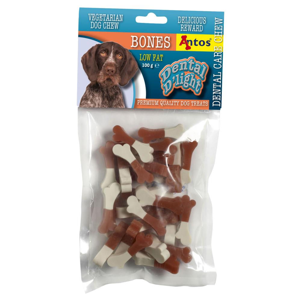 Dental D`light Bones 100 gram - Vegetarisk hundesnacks - Hundevennen