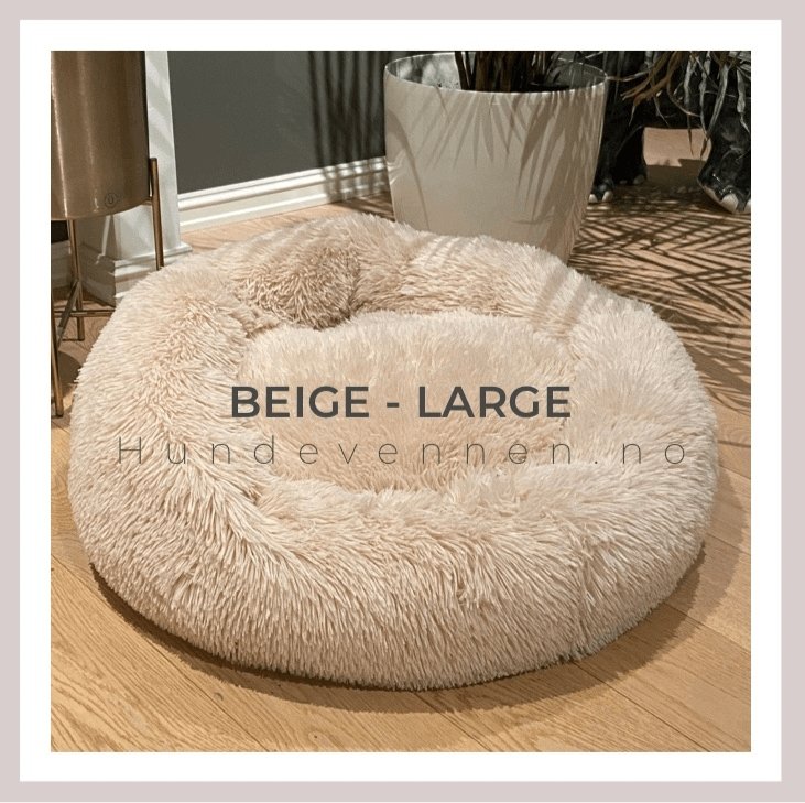 Hundeseng Plysj - Fluffy hundeseng - Donut hundeseng - Hundevennen