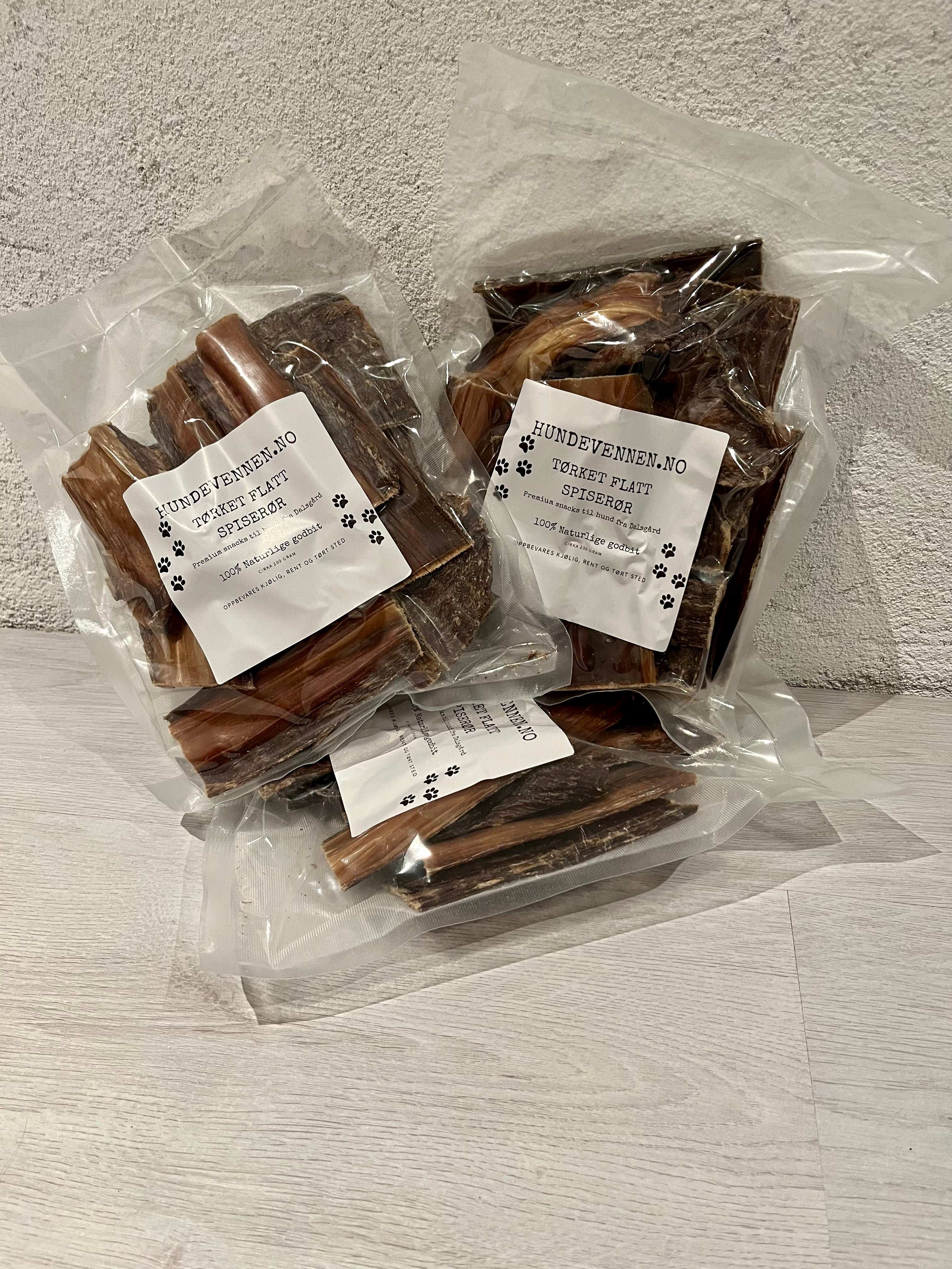 Tørket spiserør - Hundesnacks